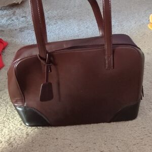 Eddie Bauer Black Leather Bag